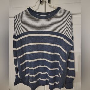 Vineyard Vines Blue and White Striped Sweater